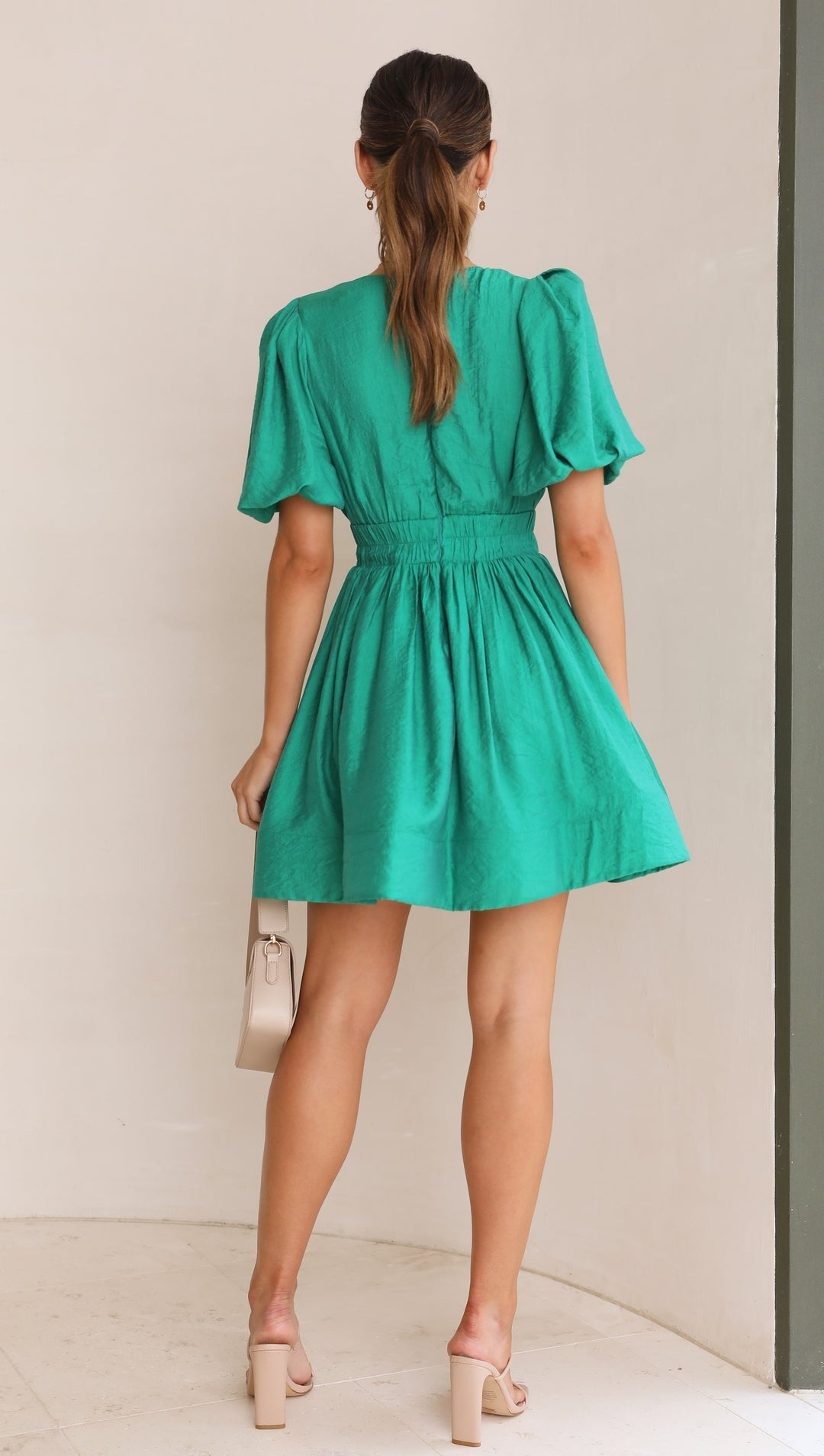 Keira | Puff Sleeve Spring Mini Dress