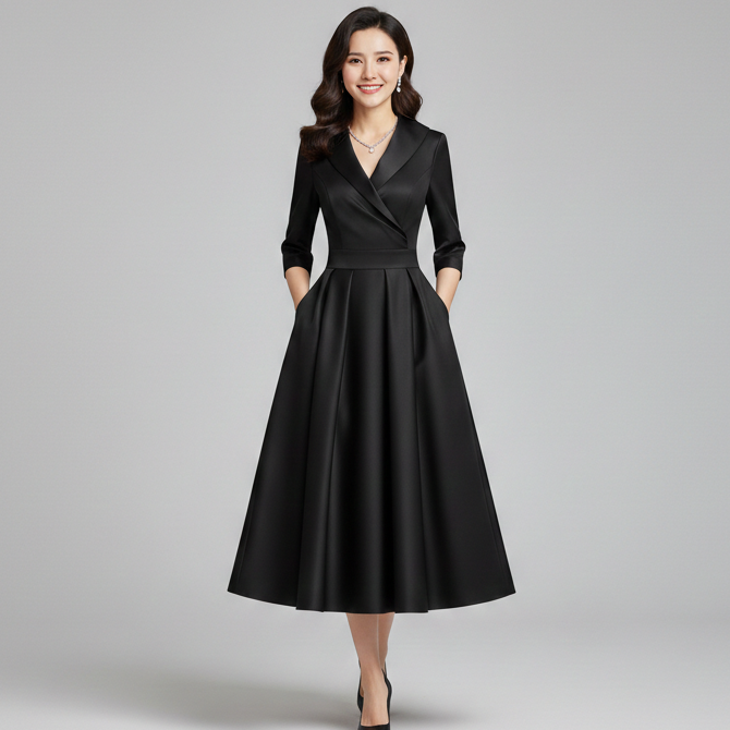 Layla | Wrap Midi Dress for Spring Occasions