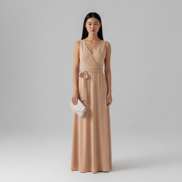 Olivia | Elegant Wrap Women’s Wedding Guest Dress