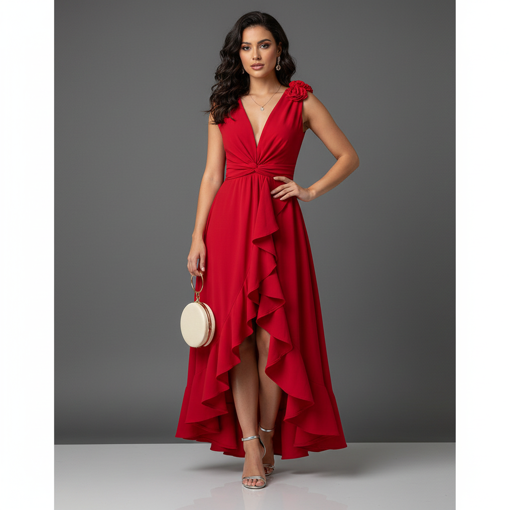 Matilda | Asymmetrical Hem Fit and Flare Dress