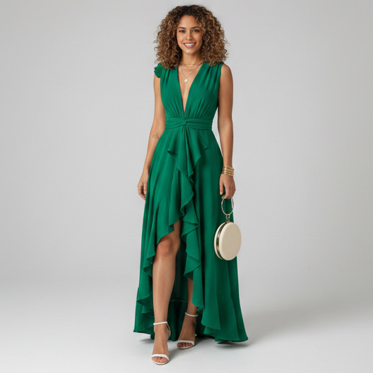 Matilda | Asymmetrical Hem Fit and Flare Dress