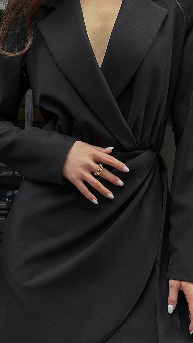 Brianna | Long Sleeve Contemporary Mini Dress