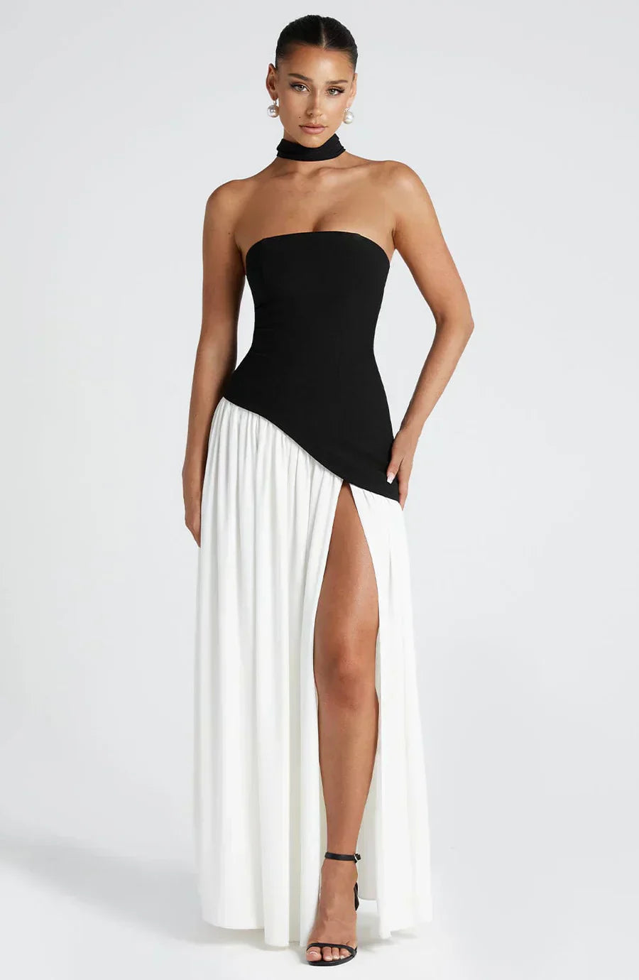 Tahlia | One-Shoulder Asymmetric Maxi Dress