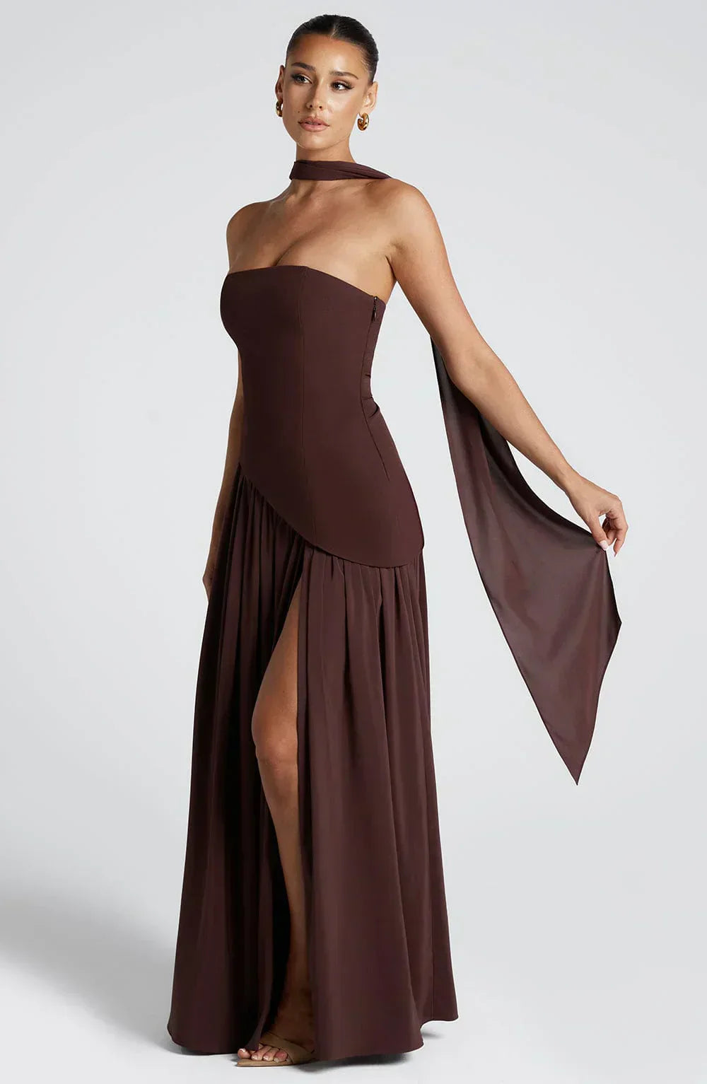 Tahlia | One-Shoulder Asymmetric Maxi Dress