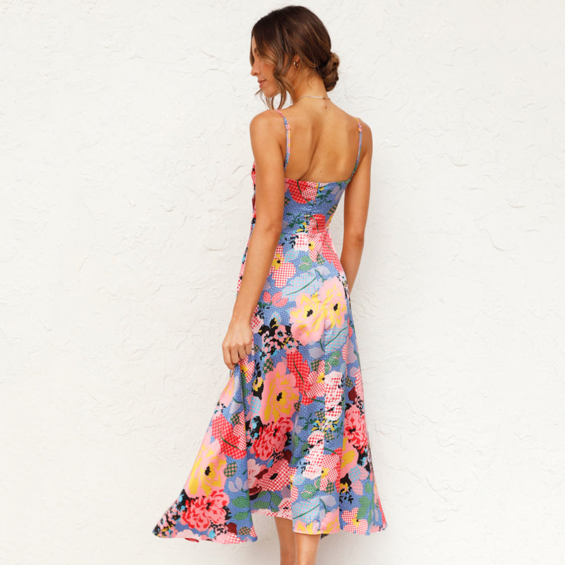 Brielle | Romantic Floral Maxi Dress for Wedding Guests