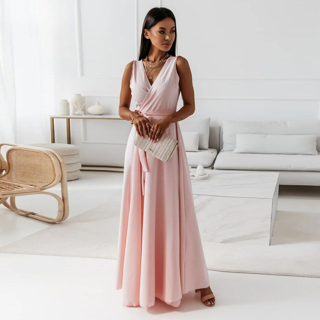 Olivia | Elegant Wrap Women’s Wedding Guest Dress