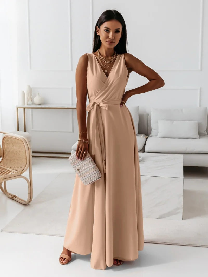 Olivia | Elegant Wrap Women’s Wedding Guest Dress