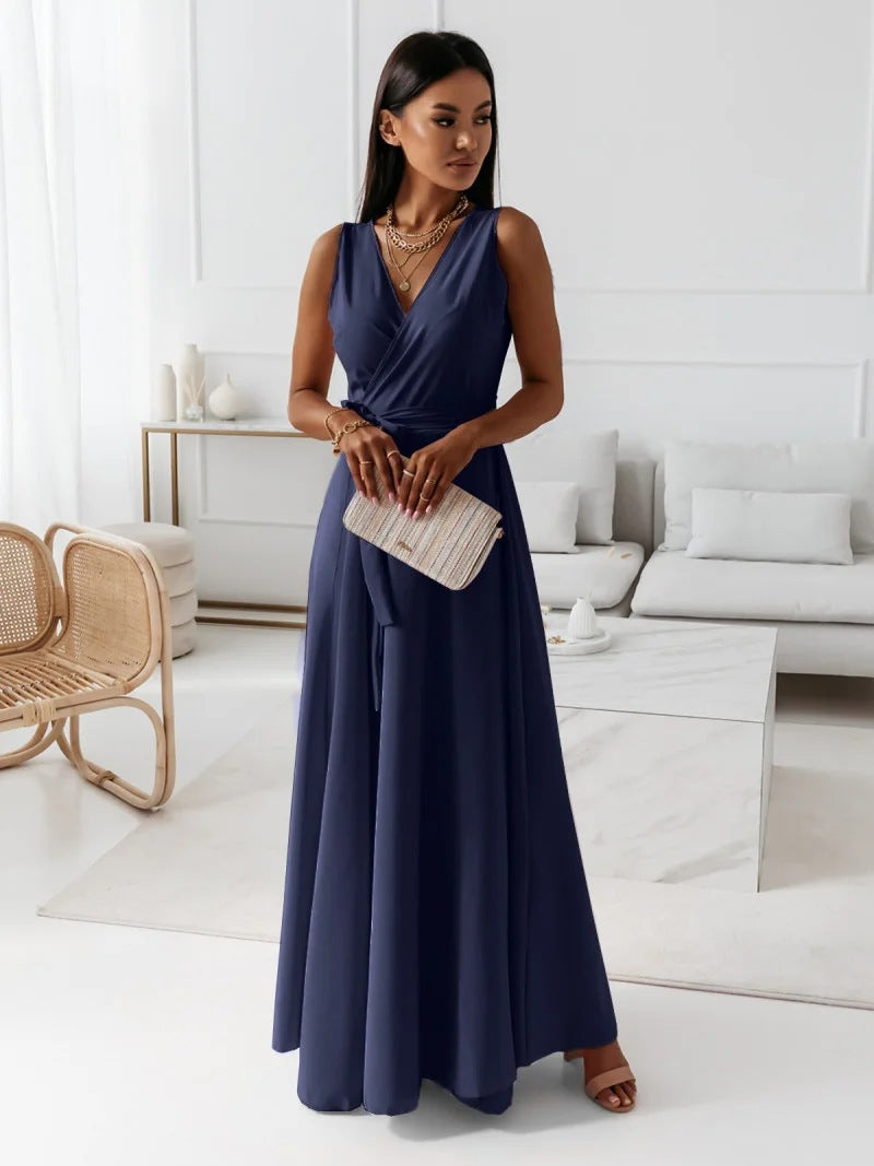 Olivia | Elegant Wrap Women’s Wedding Guest Dress